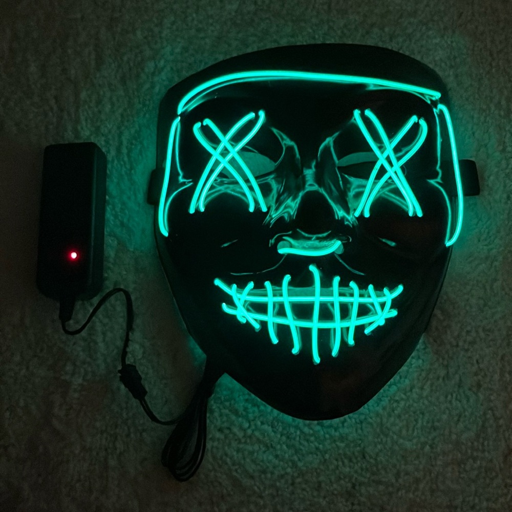 Light Up Flash Glowing Halloween Mask